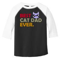 Best Cat Dad Ever Funny Cat Lover Toddler Fine Jersey T-Shirt