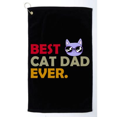 Best Cat Dad Ever Funny Cat Lover Golf Towel