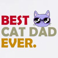 Best Cat Dad Ever Funny Cat Lover Garment-Dyed Sweatshirt