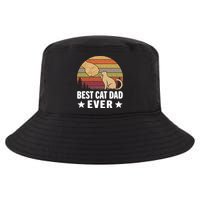 Best Cat Dad Ever Funny Cute Retro Cool Comfort Performance Bucket Hat