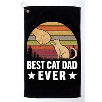 Best Cat Dad Ever Funny Cute Retro Golf Towel