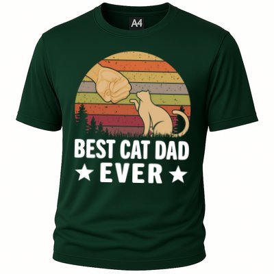 Best Cat Dad Ever Funny Cute Retro Performance Shirt