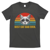 Best Cat Dad Ever Retro Sunset T-Shirt