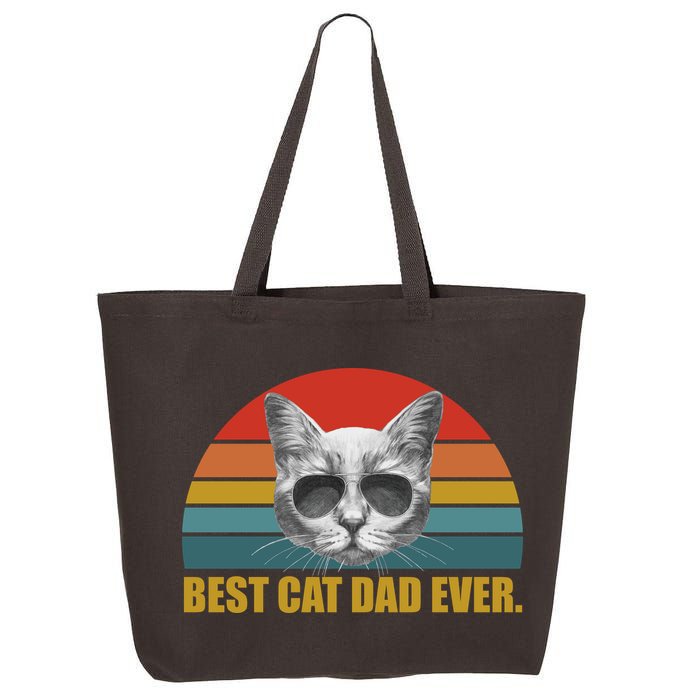 Best Cat Dad Ever Retro Sunset 25L Jumbo Tote