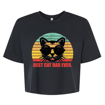 Best Cat Ever - Retro Vintage Design Bella+Canvas Jersey Crop Tee