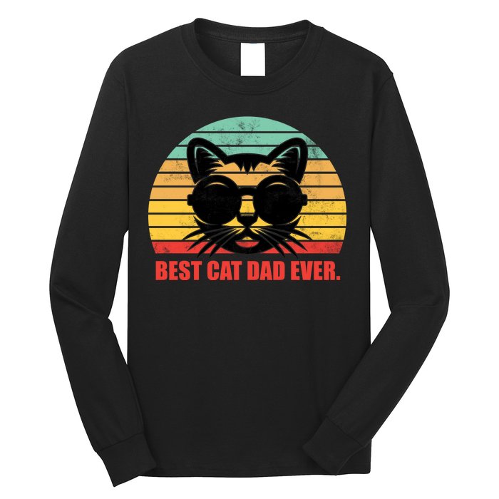 Best Cat Ever - Retro Vintage Design Long Sleeve Shirt