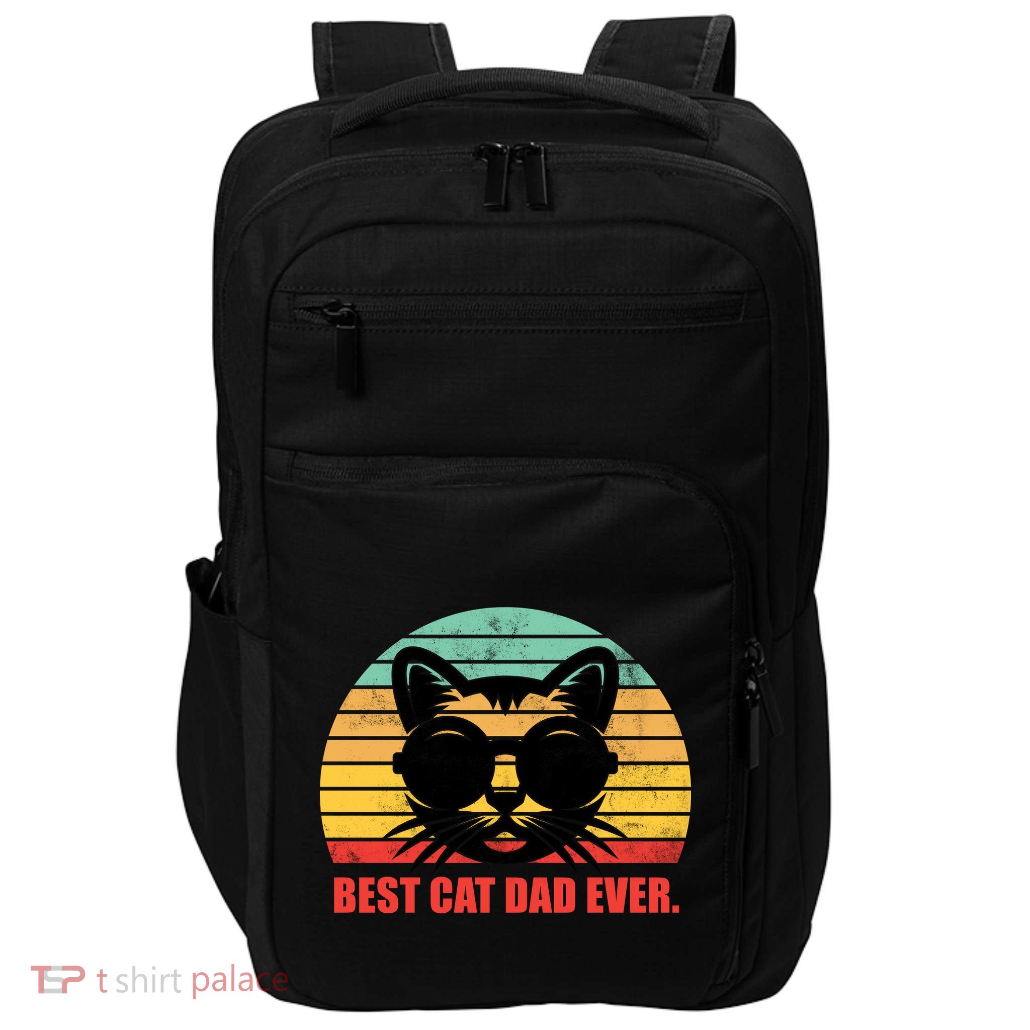 Best Cat Ever - Retro Vintage Design Impact Tech Backpack
