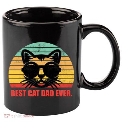 Best Cat Ever - Retro Vintage Design 11oz C Handle Ceramic Mug