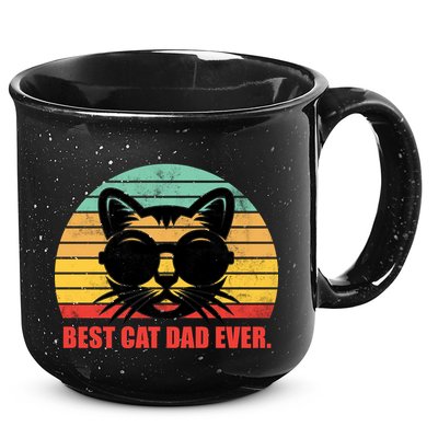 Best Cat Ever - Retro Vintage Design 15oz Campfire Ceramic Mug