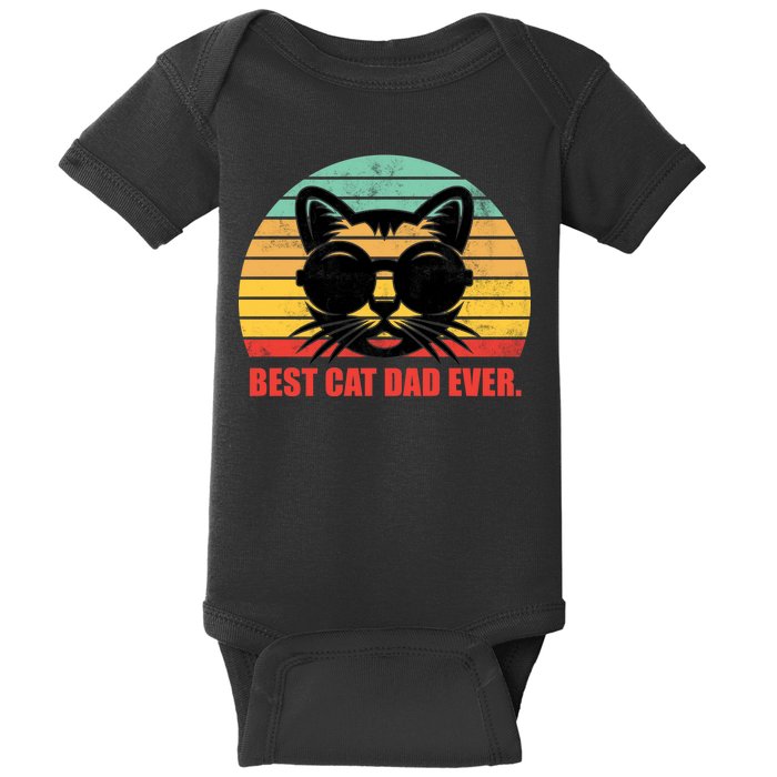 Best Cat Ever - Retro Vintage Design Baby Bodysuit