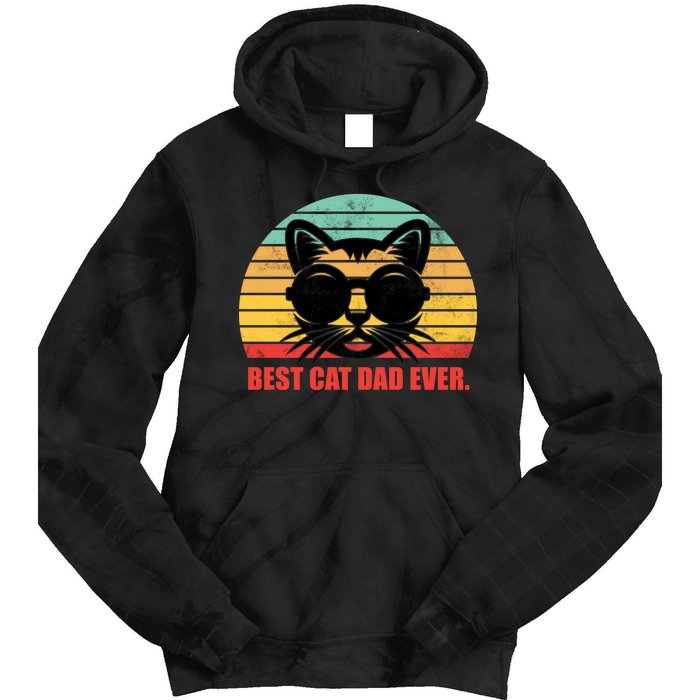 Best Cat Ever - Retro Vintage Design Tie Dye Hoodie