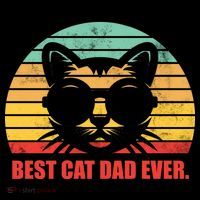 Best Cat Ever - Retro Vintage Design Women's Knotted Racerback Tank