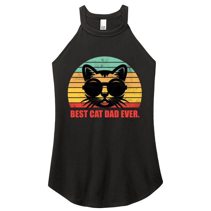 Best Cat Ever - Retro Vintage Design Women's Perfect Tri Rocker Tank