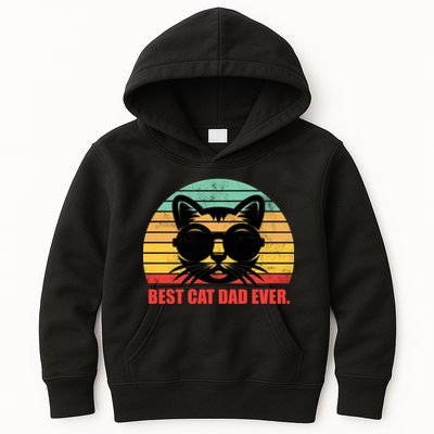 Best Cat Ever - Retro Vintage Design Kids Hoodie