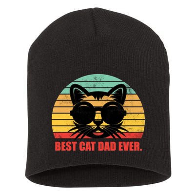 Best Cat Ever - Retro Vintage Design Short Acrylic Beanie