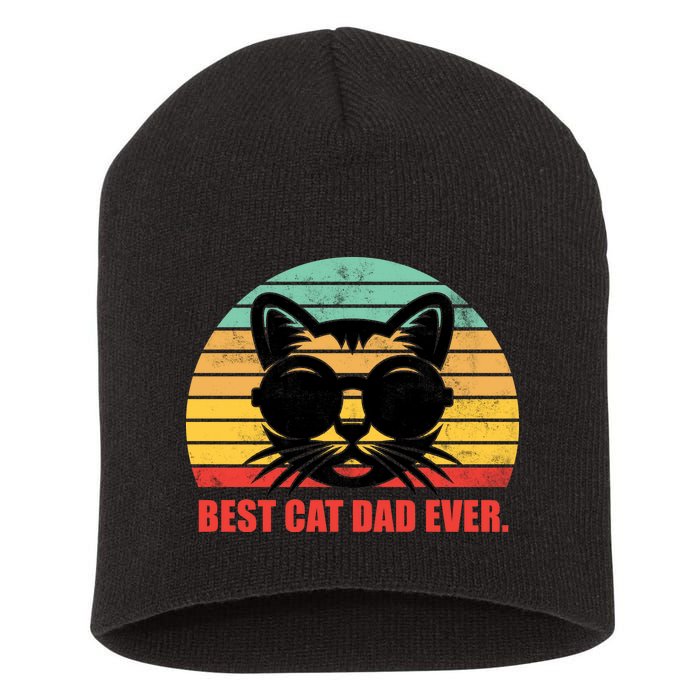 Best Cat Ever - Retro Vintage Design Short Acrylic Beanie