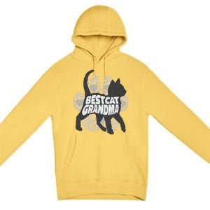 Best Cat Grandma Premium Pullover Hoodie