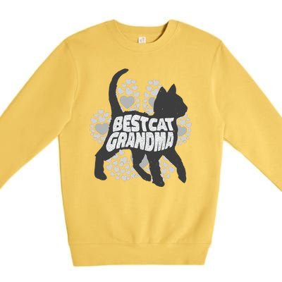 Best Cat Grandma Premium Crewneck Sweatshirt