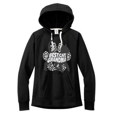 Best Cat Grandma Women's Fleece Hoodie