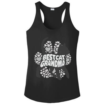 Best Cat Grandma Ladies PosiCharge Competitor Racerback Tank