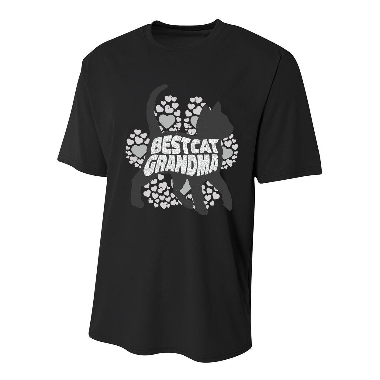 Best Cat Grandma Youth Performance Sprint T-Shirt