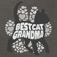 Best Cat Grandma Cotton Canvas Backpack