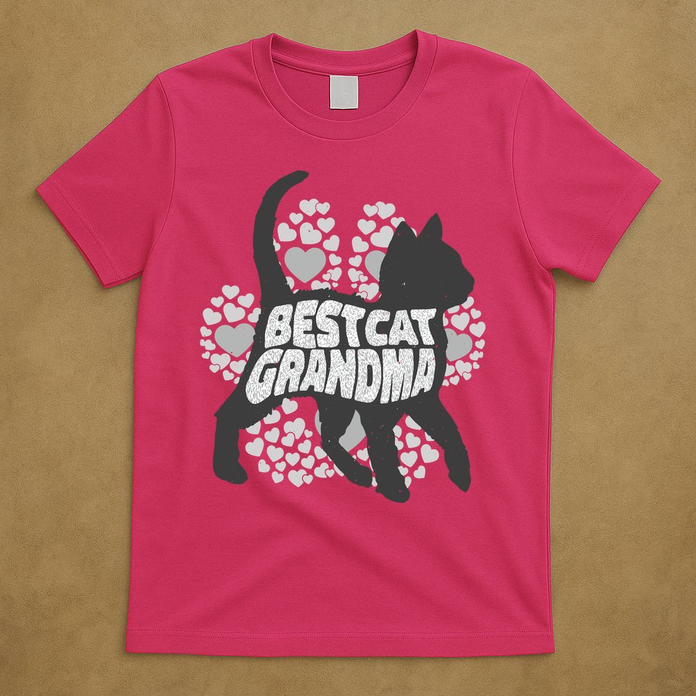 Best Cat Grandma T-Shirt