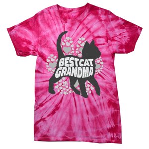 Best Cat Grandma Tie-Dye T-Shirt