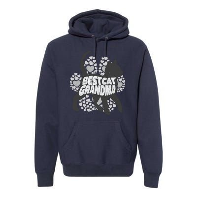 Best Cat Grandma Premium Hoodie