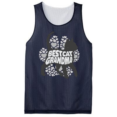 Best Cat Grandma Mesh Reversible Basketball Jersey Tank