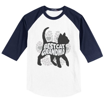 Best Cat Grandma Baseball Sleeve Shirt