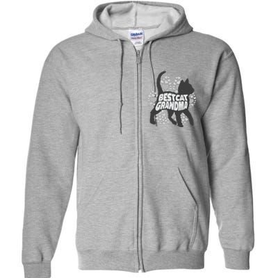 Best Cat Grandma Full Zip Hoodie