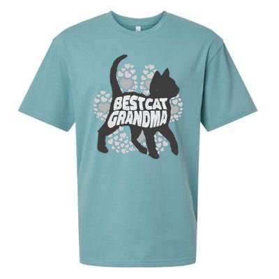 Best Cat Grandma Sueded Cloud Jersey T-Shirt