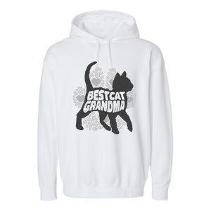 Best Cat Grandma Garment-Dyed Fleece Hoodie