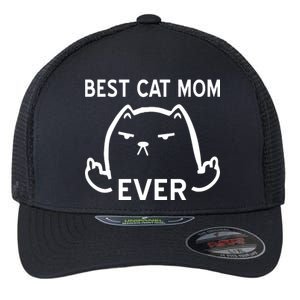 Best Cat Mom Ever Flexfit Unipanel Trucker Cap