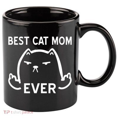 Best Cat Mom Ever 11oz C Handle Ceramic Mug