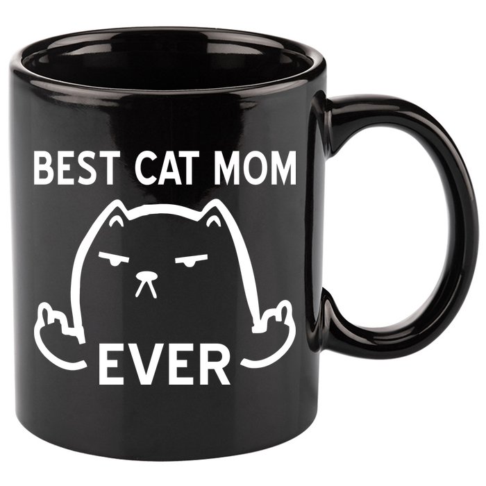 Best Cat Mom Ever 11oz C Handle Ceramic Mug