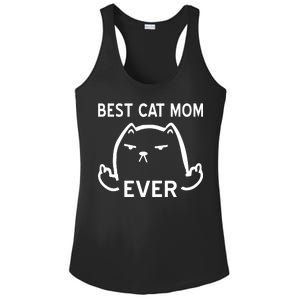 Best Cat Mom Ever Ladies PosiCharge Competitor Racerback Tank