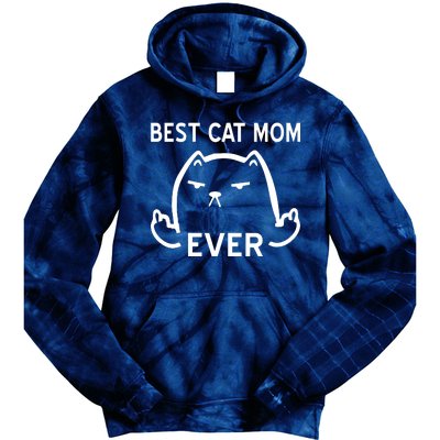 Best Cat Mom Ever Tie Dye Hoodie