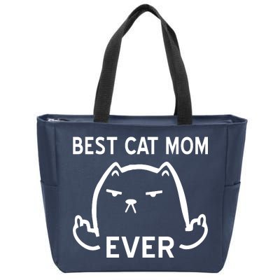 Best Cat Mom Ever Zip Tote Bag