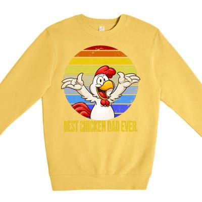 Best Chicken Dad Ever Premium Crewneck Sweatshirt