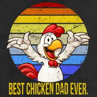 Best Chicken Dad Ever Adult Drive Performance Visor