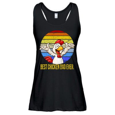 Best Chicken Dad Ever Ladies Essential Flowy Tank