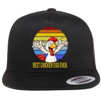 Best Chicken Dad Ever Flat Bill Trucker Hat