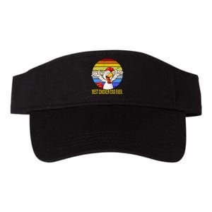 Best Chicken Dad Ever Valucap Bio-Washed Visor