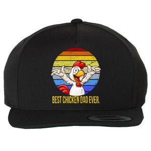 Best Chicken Dad Ever Wool Snapback Cap