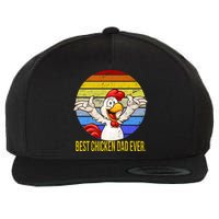 Best Chicken Dad Ever Wool Snapback Cap