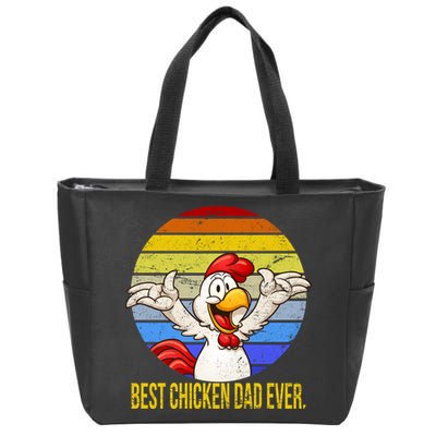 Best Chicken Dad Ever Zip Tote Bag