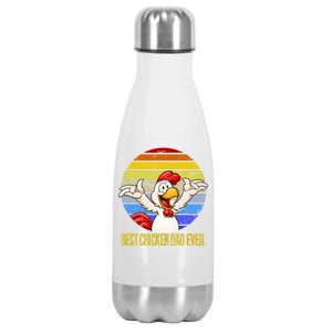 Best Chicken Dad Ever Stainless Steel Insulated Water Bottle