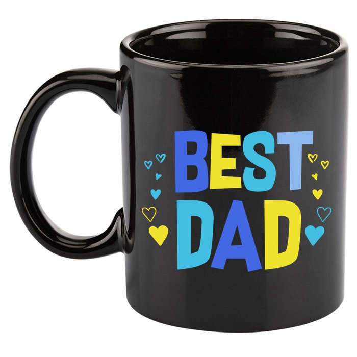 Best Dad 11oz C Handle Ceramic Mug